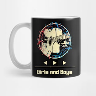 Girls and Boys on Guitar Mug